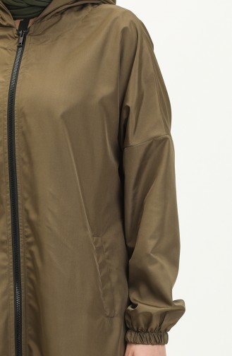 Kapuzenmütze mit Reißverschluss 0211-10 Khaki 0211-10