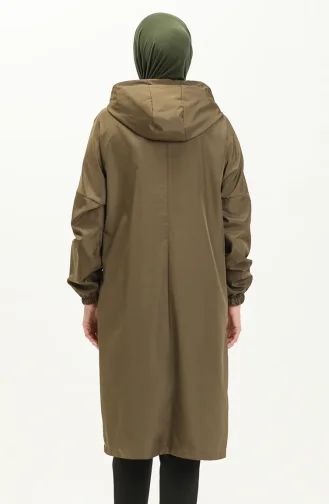 Kapuzenmütze mit Reißverschluss 0211-10 Khaki 0211-10