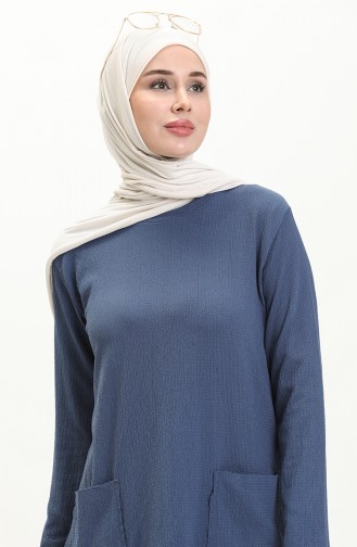 Ensemble Tunique Pantalon 23233-03 İndigo 23233-03