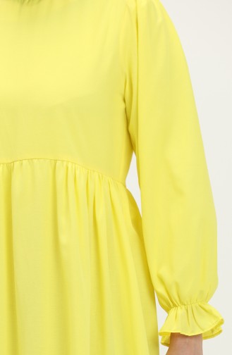 Gerafftes Kleid 24Y8881-05 Gelb 24Y8881-05