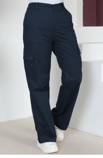 Pantalon Bleu Marine 14563