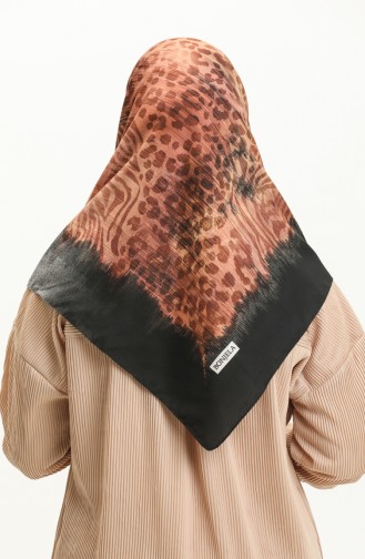 Soft Cotton Scarf 13229-14 Black Onion Peel 13229-14