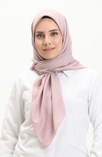 Karaca Jakarlı Eşarp 81007-04 Toz Pembe