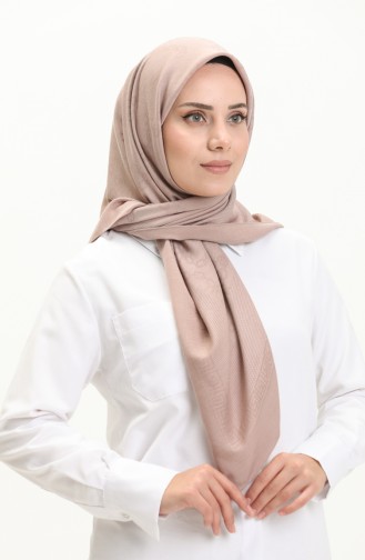 Karaca Jakarlı Eşarp 81007-05 Vizon