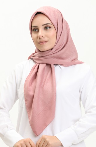 Karaca Jakarlı Eşarp 81007-07 Gül Kurusu