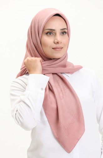 Karaca Jakarlı Eşarp 81007-07 Gül Kurusu