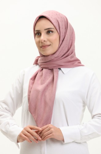 Karaca Jakarlı Eşarp 81008-07 Açık Gül Kurusu