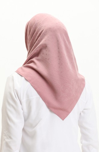 Karaca Jakarlı Eşarp 81008-07 Açık Gül Kurusu