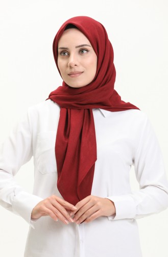 Printed Jacquard Scarf  81009-04 Claret Red 81009-04