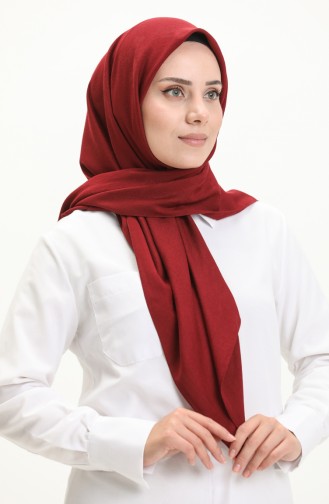 Printed Jacquard Scarf  81009-04 Claret Red 81009-04