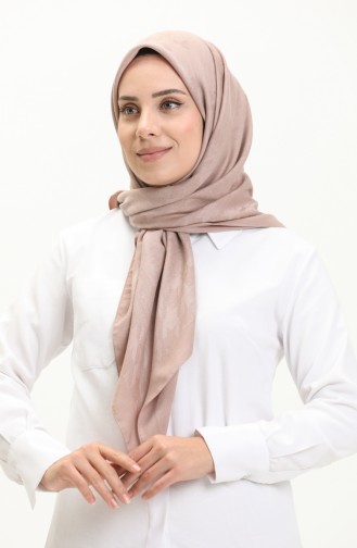 Écharpe en Jacquard à Motifs 81009-08 Vison Foncé 81009-08