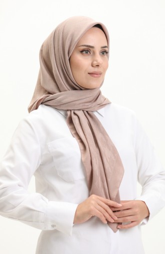 Écharpe en Jacquard à Motifs 81009-08 Vison Foncé 81009-08
