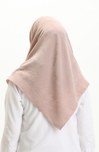 Écharpe en Jacquard à Motifs 81009-08 Vison Foncé 81009-08