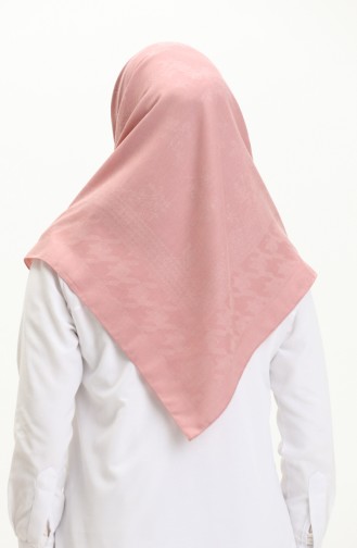 Écharpe en Jacquard à Motifs 81009-09 Rose Pâle 81009-09