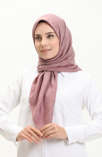 Printed Jacquard Scarf 81009-10 Dark Rose 81009-10