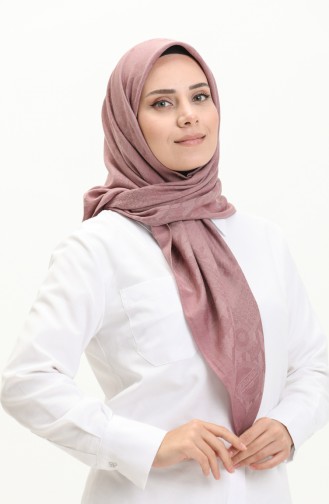 Printed Jacquard Scarf 81009-10 Dark Rose 81009-10