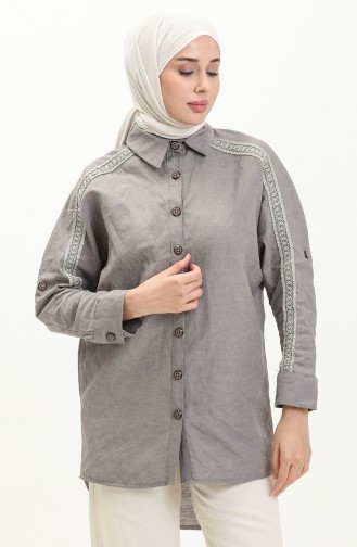 Gray Overhemdblouse 4036-02