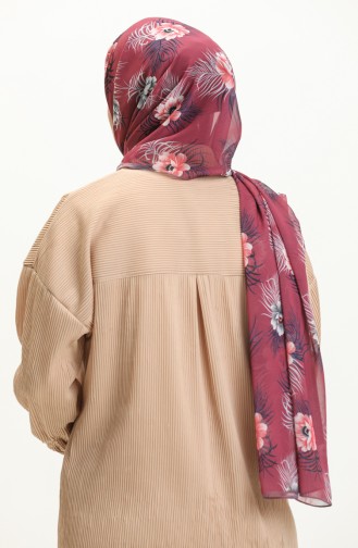 Aymina Silk Chiffon Shawl 8012-11 Dusty Rose 8012-11