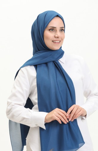 Karaca Simli Şal 81006-08 İndigo