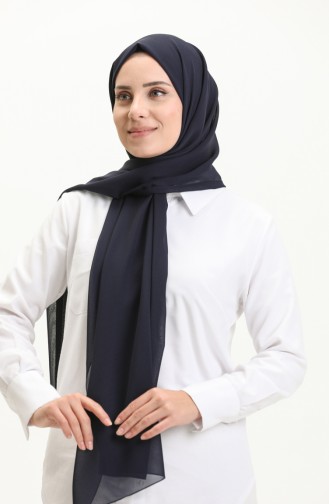 Karaca Silvery Shawl 81006-22 Dark Navy Blue 81006-22