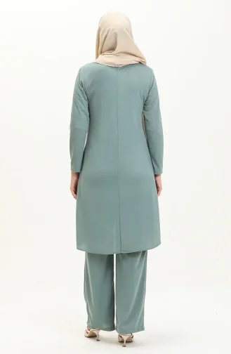Ensemble Tunique Pantalon 0704-04 Vert Noisette 0704-04