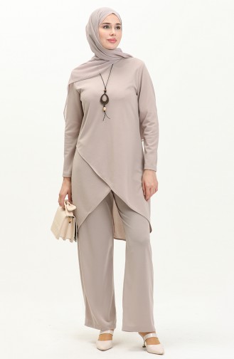 Necklace Two Piece Suit 0704-09 Beige 0704-09