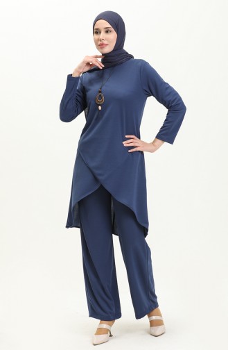 Necklace Two Piece Suit 0704-10 Indigo 0704-10