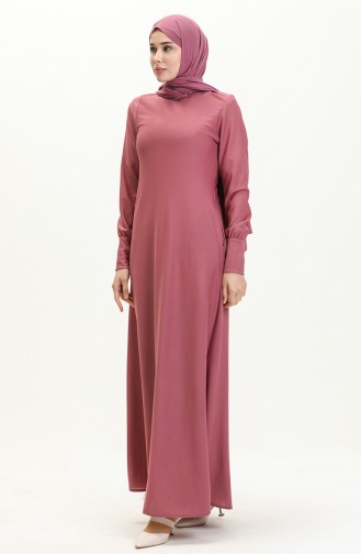 Dusty Rose İslamitische Jurk 0665-02