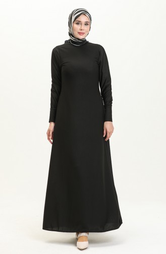 Robe avec Poche 0665-03 Noir 0665-03