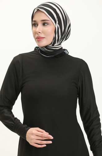 Robe avec Poche 0665-03 Noir 0665-03