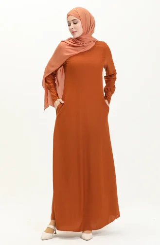 Robe avec Poche 0665-05 Brique 0665-05