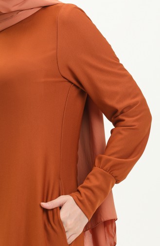 Cepli Elbise 0665-05 Taba