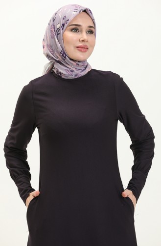 Purple İslamitische Jurk 0665-06