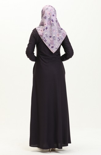 Pocketed Dress 0665-06 Purple 0665-06