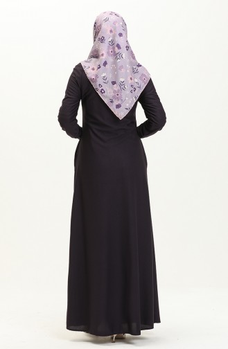 Purple İslamitische Jurk 0665-06