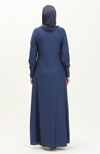 Pocketed Dress 0665-07 Indigo 0665-07