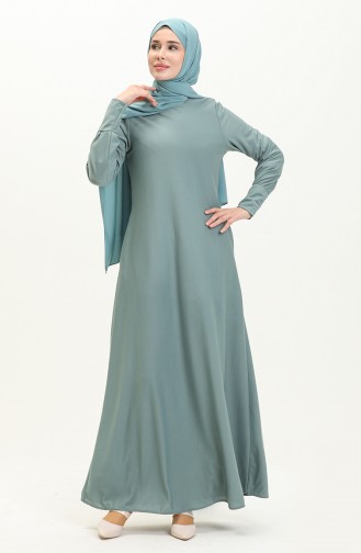 Robe avec Poche 0665-08 Vert Noisette 0665-08