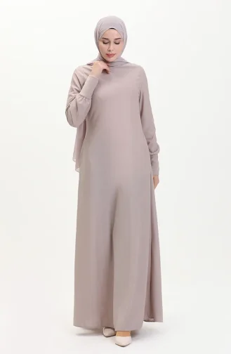 Robe avec Poche 0665-11 Beige 0665-11