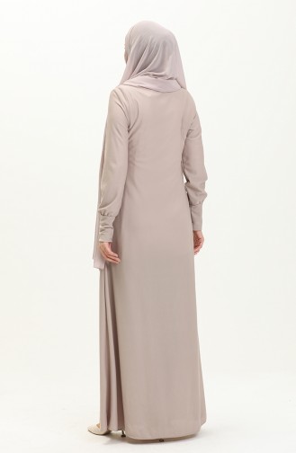 Robe avec Poche 0665-11 Beige 0665-11