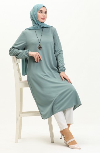 Necklace Long Tunic 2727-01 Green 2727-01