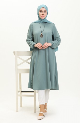 Necklace Long Tunic 2727-01 Green 2727-01
