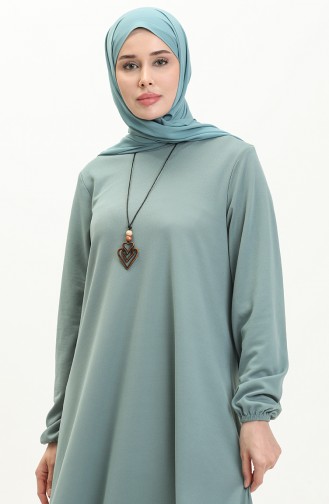 Necklace Long Tunic 2727-01 Green 2727-01