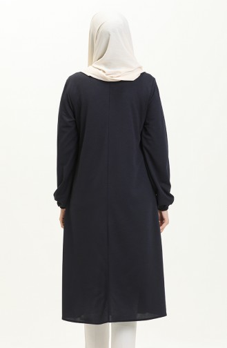 Necklace Long Tunic 2727-03 Navy Blue 2727-03