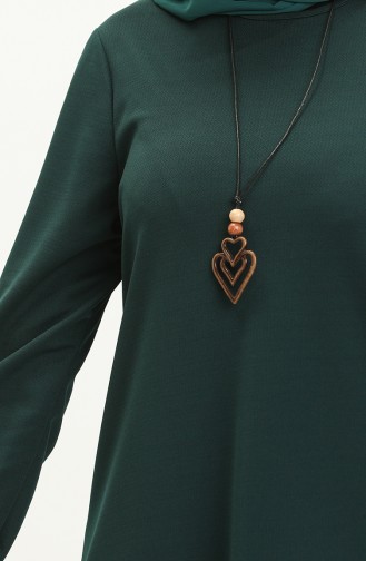 Necklace Long Tunic 2727-04 Emerald Green 2727-04