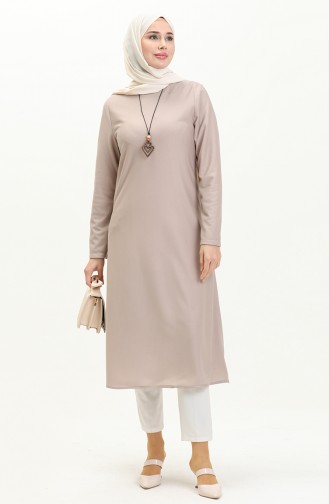 Necklace Long Tunic 2727-10 Beige 2727-10