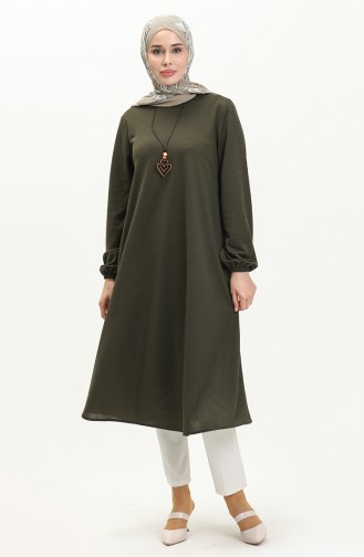 Necklace Long Tunic 2727-11 Khaki 2727-11