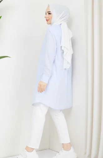 Blue Overhemdblouse 03-01