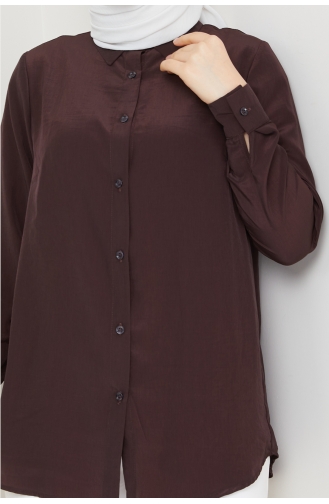 Claret red Overhemdblouse 04-01