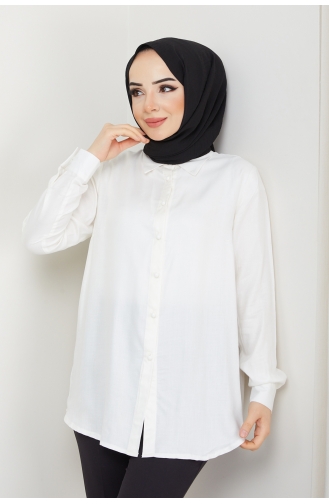 White Overhemdblouse 01-01