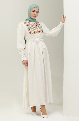 Weiß Hijab Kleider 5513